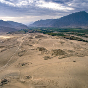 panoramica de la ciudad sagrada de caral