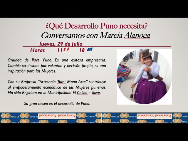 Marcia Alanoca ¿Que desarrollo Puno necesita?