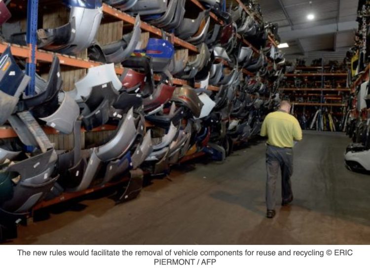 UE: nuevas normas sobre diseño, reutilización y reciclaje en el sector de la automoción.