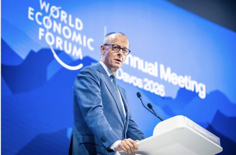 El Canciller Federal Friedrich Merz en el Foro Económico Mundial de Davos, 22 de enero de 2026