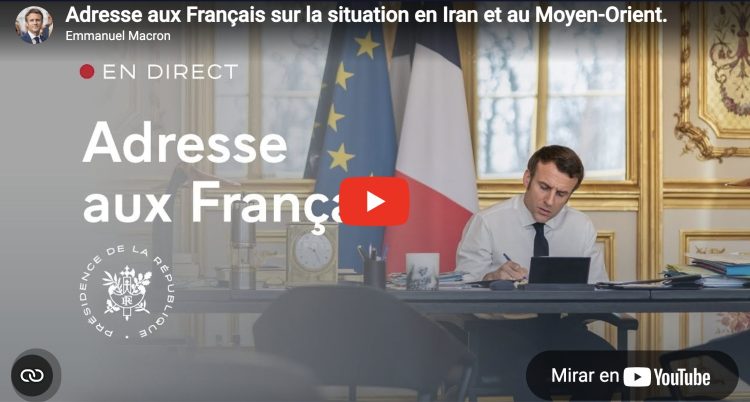 Macron se dirige a los franceses