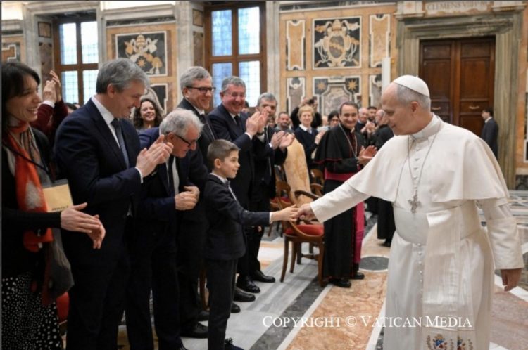 El Papa León XIV en el Encuentro «Cátedra de la Acogida»