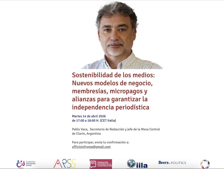 Encuentro online Mediatrends. 14 abril 2026 «Sostenibilidad de los medios: Nuevos modelos de negocio».