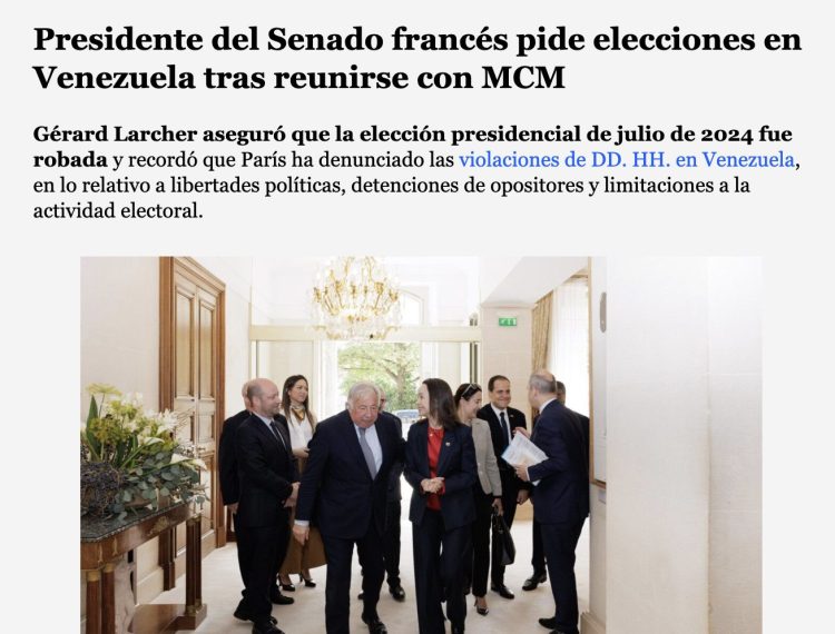 La gira europea de la Premio Nobel María Corina Machado