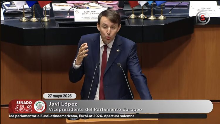 En representación de la presidente del PE Metzola, Javi López, Vicepresidente del PE