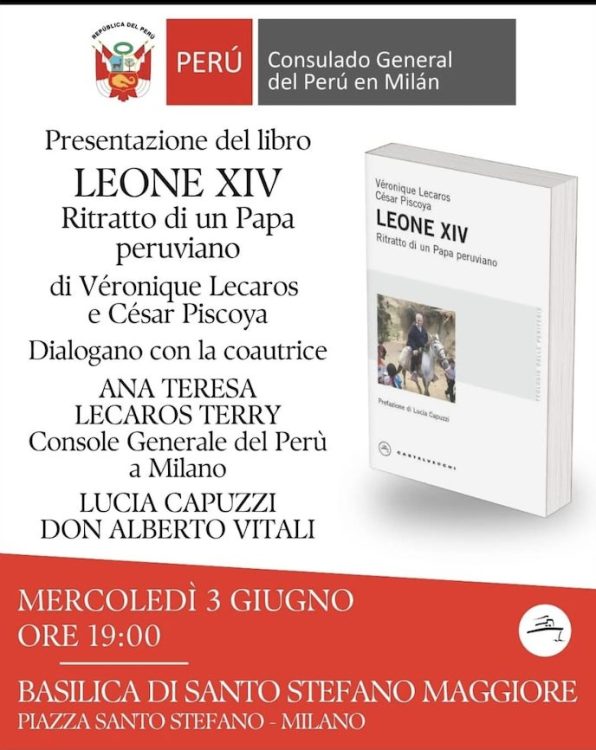 mercoledì 3/VI/2026 Presentazione «Leone XIV Ritratto di un Papa peruviano»