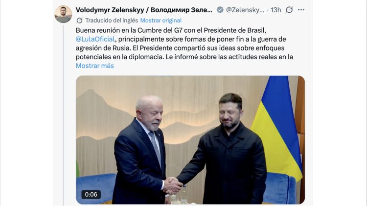 Lula y Zelensky discuten una solución diplomática a la guerra entre Ucrania y Rusia.