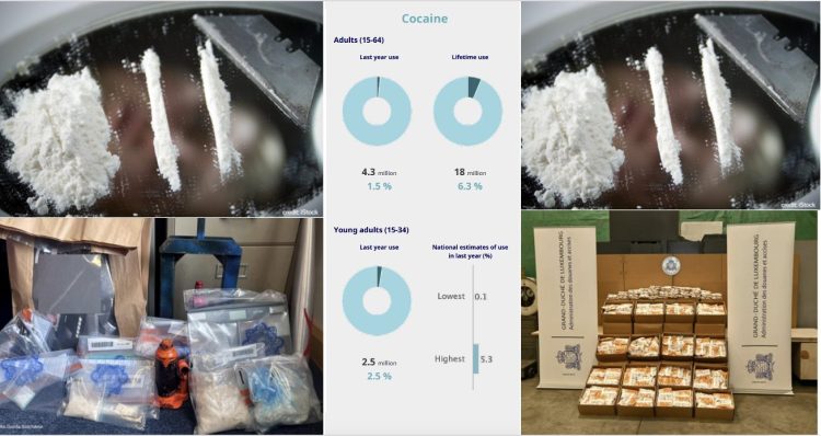 El consumo de cocaína en Europa