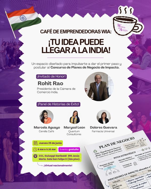 Café de Emprendedoras WIA: ¡Tu idea puede llegar a la India!