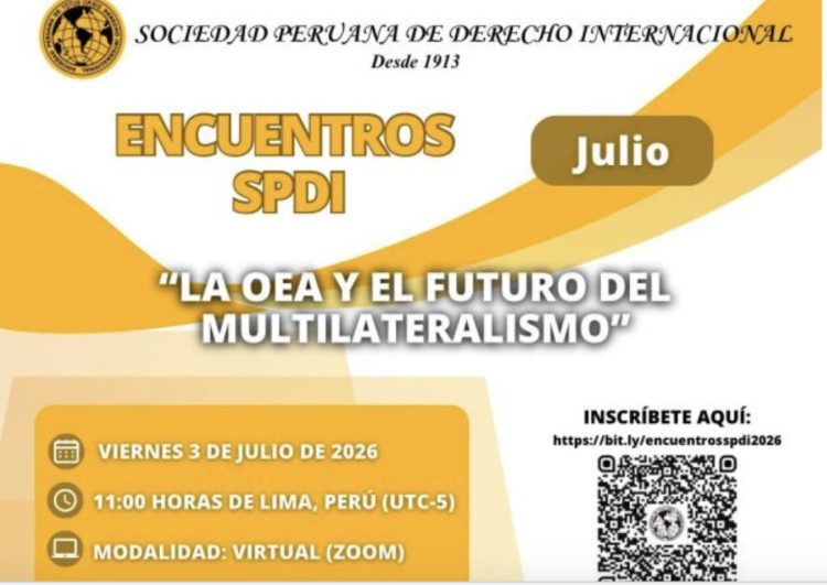 Invitación SPDI: «La OEA y el futuro del multilateralismo»