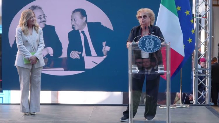 Il Presidente Meloni al Museo del Presente Giovanni Falcone e Paolo Borsellino (ES)