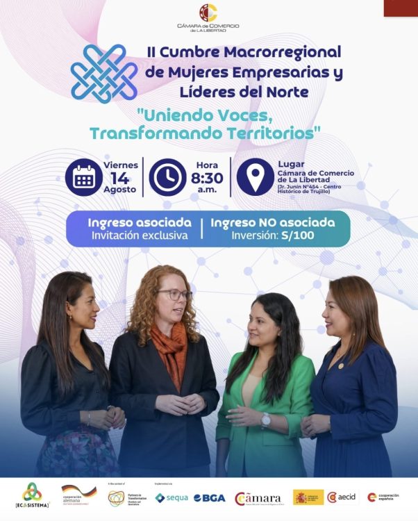 La Libertad será sede del Encuentro de Mujeres Emprendedoras, Empresarias y Líderes del Norte del Perú.