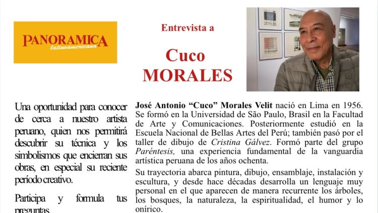 Entrevista a Cuco Morales y «El Espejo Infinito» 25 de Agosto horas 10:30 (Lima) 17:30 (Milán)