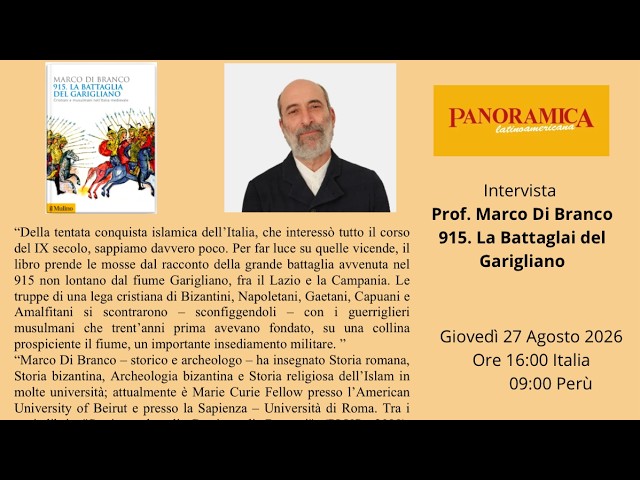 Intervista prof. Marco Di Branco «915. La Battaglia di Garigliano»