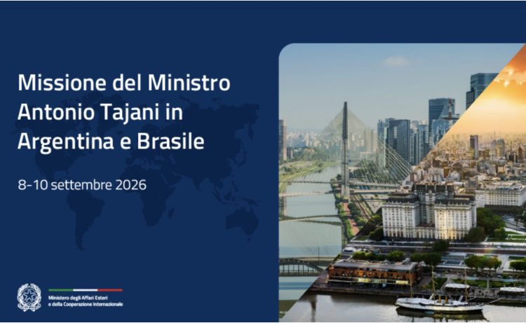 9-10 Septiembre – Misión ministro Tajani en MERCOSUR