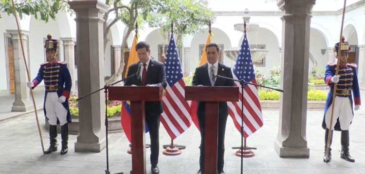 Declaración Canciller Robertto Kury y Secretario de Estado, Marco Rubio