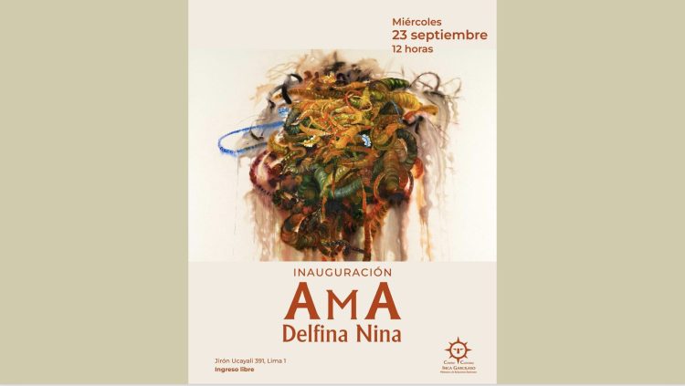 Invitación del CCIG. «AMA» Delfina Nina Miércoles 23/IX Horas 12