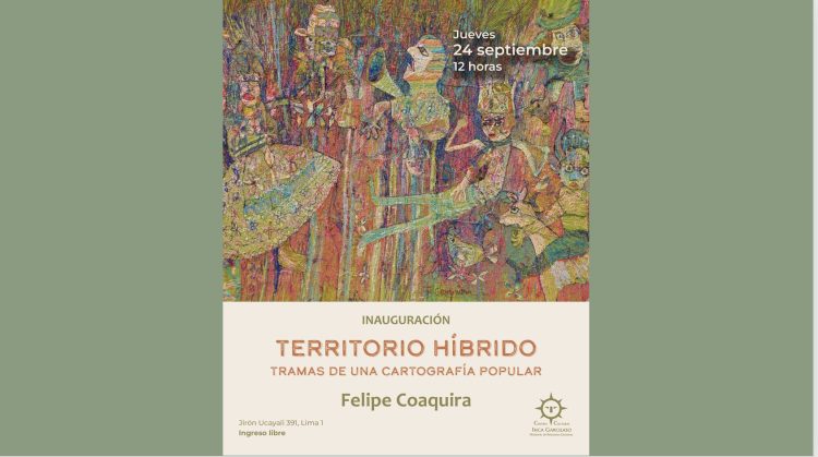 Invitación del CCIG. «Territorio Híbrido» Felipe Coaquira Jueves 24/IX
