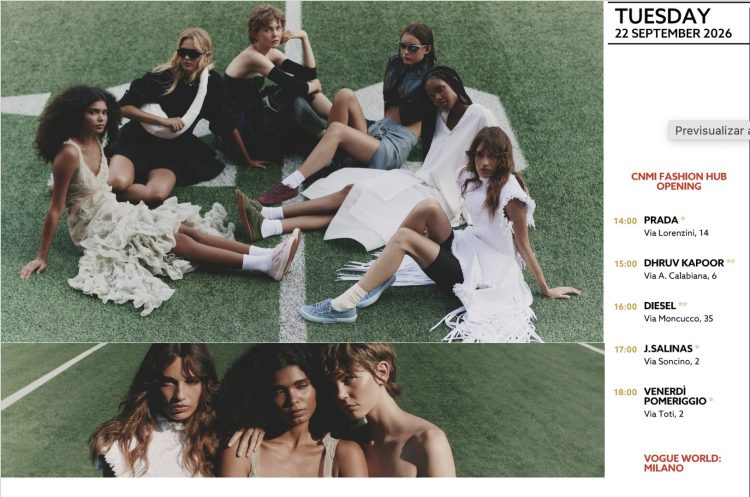 Hoy 22/IX inicia la «Milano Fashion Week»