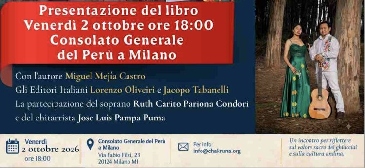 Invito del Consolato Gral. del Perù a Milano «I figli della Montagna Sacra»
