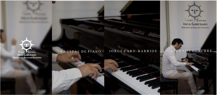 Invitación CC Garcilaso Recital de Piano de Jorge Caro-Barrios