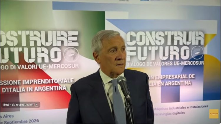Ministro Tajani en Argentina
