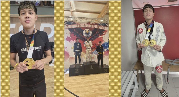 Amir Harcha Pérez: dos medallas de oro en un torneo internacional de jiu-jitsu